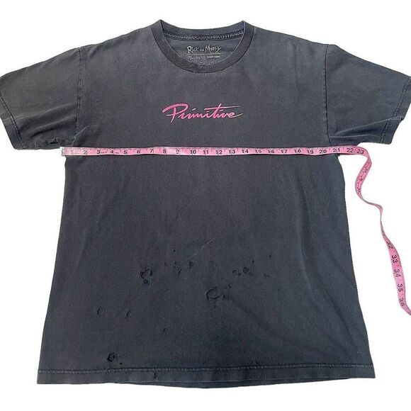 Rick And Morty Vintage T Shirt men's Large Black , Adult Swim L Thrashed - Picture 4 of 7